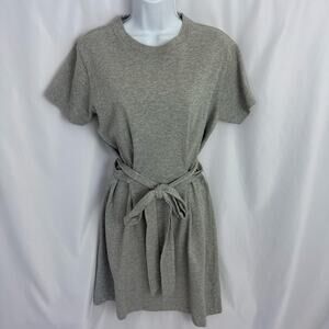 Vince Short Sleeve Cotton Waist Tie Dress Size Medium